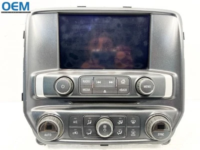 2014 GMC SIERRA RADIO INFO DISPLAY SCREEN CLIMATE CONTROL PANEL 23168175 OEM - Изображение 1 из 4