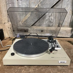 Akai AP-B21 Turntable Deck Record Player 33 Lp Works Has Auto Return & 45 issue - Picture 1 of 21