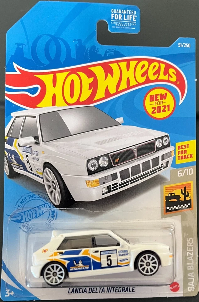 HOT WHEELS LANCIA DELTA INTEGRALE BLANCO 51/250.  ¡VER OFERTAS COMBINADAS! Foto 1 de 1