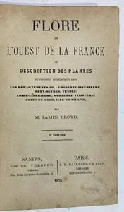 Lloyd - Flore de l'Ouest de la France 1876 / Botanik botanique botany - Foto 1 di 1