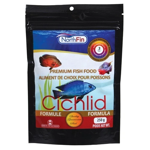 NorthFin Cichlid Formula 3mm Pellets 250g Omnivore Carnivore Premium Fish Food - Image 1 of 1