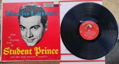 Mario Lanza The Student Prince 1954 RCA Victor LM-1837 Vinyl Record LP🔴🟠🟡🔴⚪ - Image 1 of 4