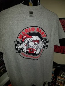 Mario Kart T-Shirt Grau Medium Unisex - Bild 1 von 3