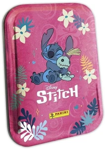 Stitch Panini Super ScrapBook Pocket Tin - 14 Packs Stickers - Pink Tin - New - Imagen 1 de 1