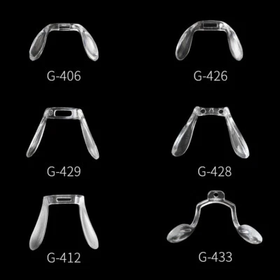 Glasses U Shaped Strap Bridge Plastic Spec Push-in Nose Pads Eyewear Accessory