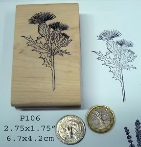 P106 Distelblume Gummistempel - Bild 1 von 2