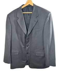 Jones New York Gray Long Sleeve Sport Coat Jacket Size 44 Formal Wool Silk - Picture 1 of 10