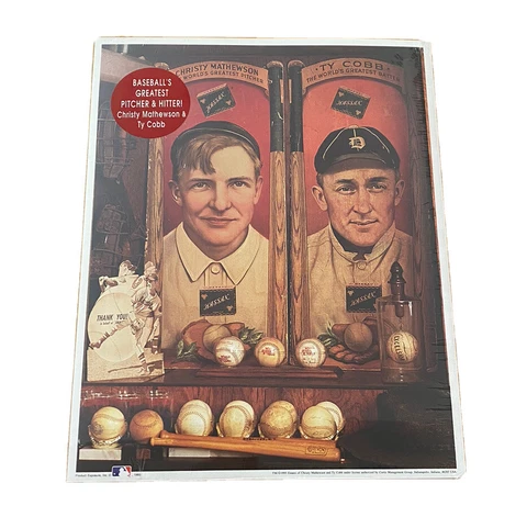 NEW & SEALED - MLB Ty Cobb & Christy Mathewson Poster - 1993 Cover