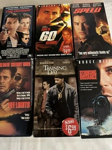 Vhs Lot Of 6 Action Cops  Police Thriller Drama - Picture 1 of 10