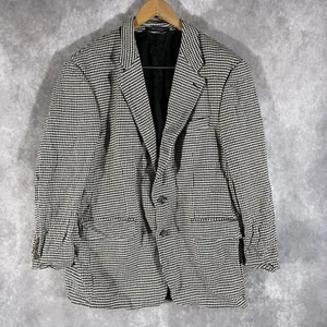 Blazer de Colección Chaps Ralph Lauren 100% Seda Abrigo Deportivo Chaqueta Pata de Gallo Hombres 42 - Imagen 1 de 11