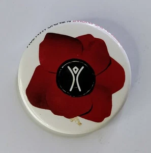 Burning Man Festival 2014 "Amapolas en la nieve" botón Pinback de 1,5" - Imagen 1 de 3