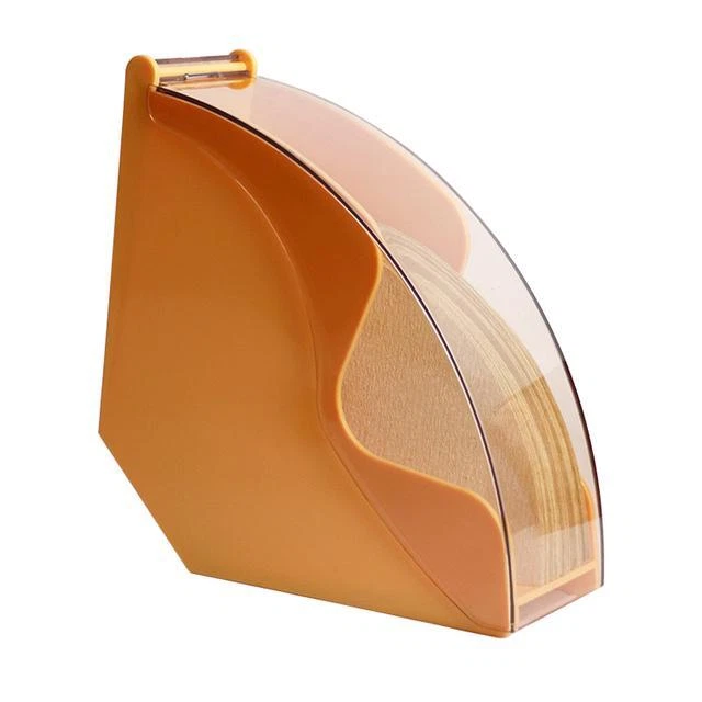 Caja de filtrado de papel de café acrílico contenedor a prueba de polvo almacenamiento resistente al goteo manual Foto 1 de 4