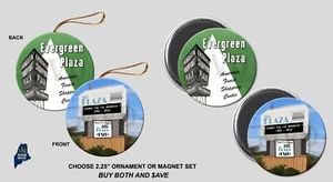 EVERGREEN PLAZA MALL Ornament / Magnets Vintage Defunct Shopping Dead Illinois - Picture 1 of 1