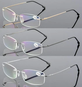 Randlose Lesebrille Titan Leser flexibel + 1,0 1,5 2,0 2,5 3,0 3,0 3,5 4,0 - Bild 1 von 16