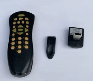 Microsoft XBOX Original Black DVD Remote Control W/ Dongle X08-25837-002 Works - Picture 1 of 2
