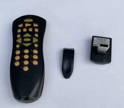 Microsoft XBOX Original Black DVD Remote Control W/ Dongle X08-25837-002 Works - Image 1 of 2