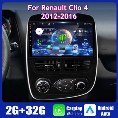 10.1'' Android 15 Autoradio GPS Navi Per Renault Clio 4 2012-2016 CarPlay 2G+32G - Imagen 1 de 4