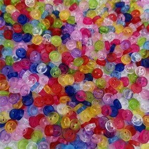 300 5mm Redondo Pequeño Pequeña Muñeca De Resina Botones Mixta Color Artesanía Scrapbook Costura