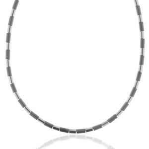 Stainless Steel & Hematite Beads Necklace Men Necklace STORCH SCHMUCK Germany