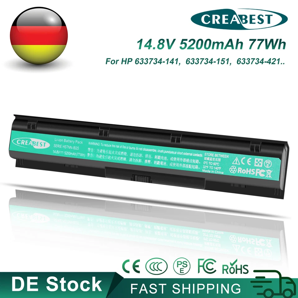 5200mAh 633734-151 633807-001 HSTNN-I98C HSTNN-I98C-7 Akku Für HP Probook 4730s - Bild 1 von 4