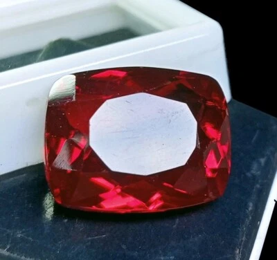 Natural Red Pyrope Garnet 13-15 Ct Cushion Cut EGL Certified Loose Gemstone - Image 1 of 4