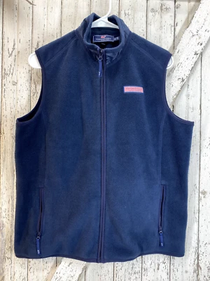 Chaleco Vineyard Vines Niños XL 18 Azul Cremallera Completa Logo de Ballena Niños Foto 1 de 4