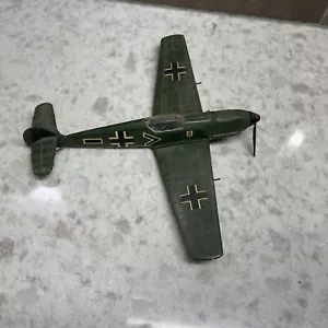 Vintage 60s WWII German Messerschmitt Bf 109 model Assembled/Painted.For Repair - Picture 1 of 18
