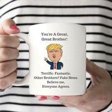 New listing
Trump Brother Mug, Funny Mug For Brother, Funny Trump Brother Gift, Best Mug