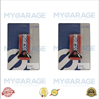 Par de correas de remolque Sparco poliéster rojo 6600 libras 0,791 pies largo 2" ancho 01637RS Foto 1 de 4