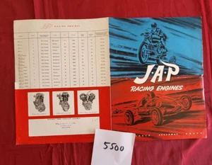N° 5500 / JAP racing engines / dépliant english text 1950 ? - Picture 1 of 2