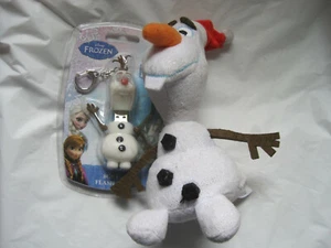 Disney TY Frozen Olaf 8" Plush Doll and 8GB USB Flash Drive Key Chain-New~LBDEN - Picture 1 of 7