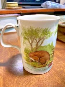 ROY KIRKAM FINE ENGLISH BONE CHINA MUG - 3 OTTERS - Bild 1 von 5