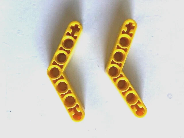 LEGO Parts: Liftarm Beam, 4x4, Part# 32348, Yellow - Lot of 2 - Image 1 of 1