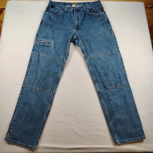 Diamond Gusset Jeans Herren 34 x 32 Defender Medium Wash Baumwolle Motorrad USA - Bild 1 von 10