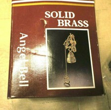 Vintage Wall Mount Angel Brass Bell Door Knocker