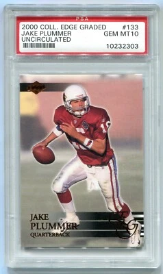 Collector's Edge 2000 graduado EG sin circular #133 Jake Plummer PSA 10 Foto 1 de 2