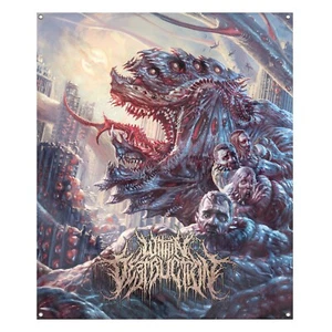 Bandera de pared Within Destruction Deathwish 30" x 36" registros únicos de líder - Imagen 1 de 2
