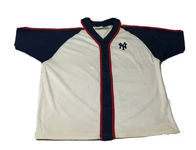 Camiseta de los Yankees de Nueva York Camisa con botones para hombre XL mercancía genuina de Reebok Foto 1 de 4