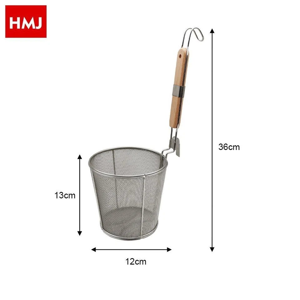 x Cucina Noodle Pasta Alimentare Cottura Vapore Cestello Scolapasta   12cm hmj - Immagine 1 di 1