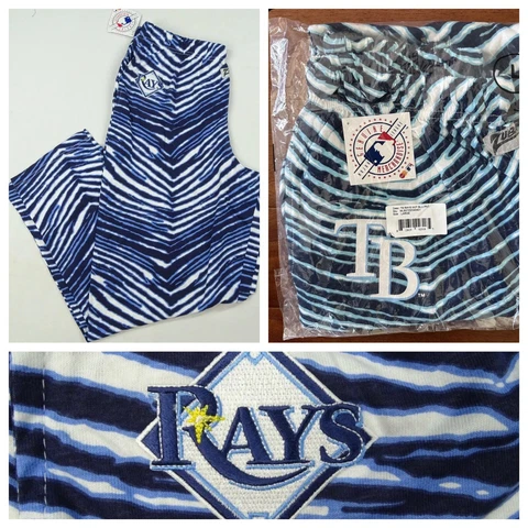 Tampa Bay Rays Zubaz Pants Blue White New In Package Size Adult Large  SGA Cover