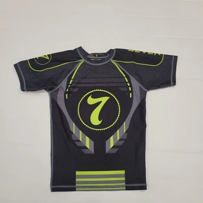 Seven Kimonos Rashguard Mens Small Nogi Black BJJ Jiu Jitsu Martial Arts Shirt - Image 1 of 4