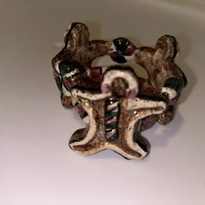 Blue Sky Clayworks Lebkuchenmann Windlicht T-Light Kerzenhalter Heather Goldminc - Bild 1 von 8