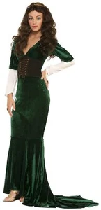 Forum Novelties Women's Medieval Fantasy Renaissance Costume Dress One Size - Picture 1 of 2