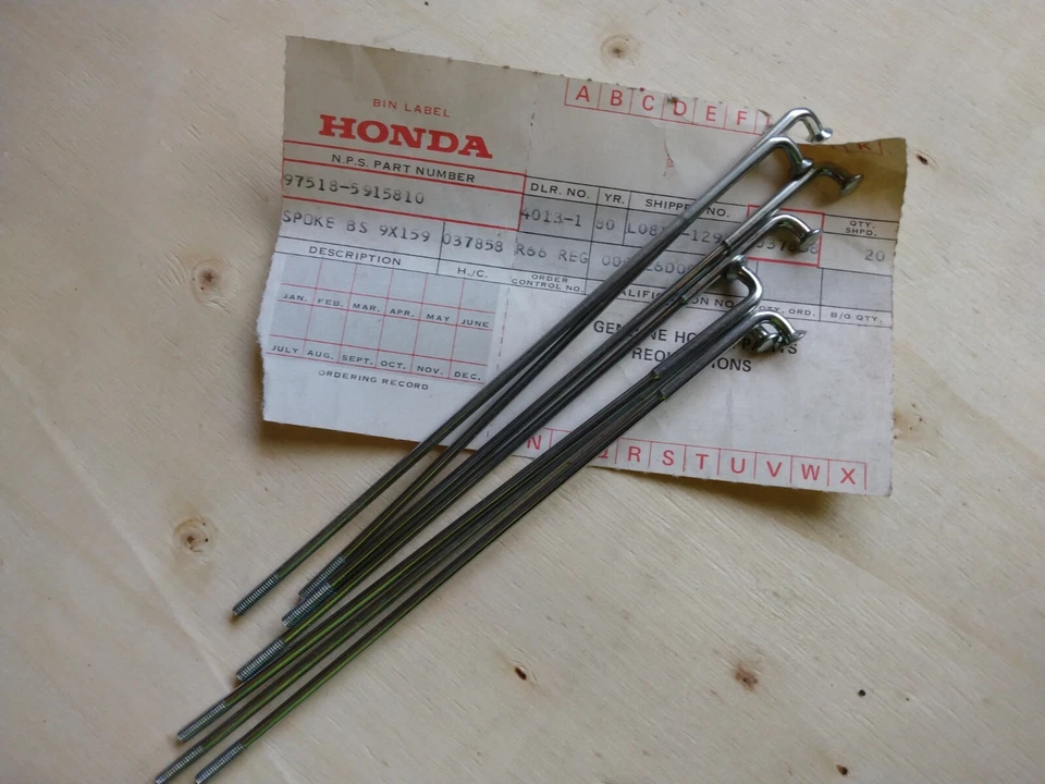 NUEVO OEM HONDA 1976 XL100 1978-1980 CB125S RADIOS SIETE (7) PIEZAS Foto 1 de 1