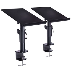 Studio Monitor Lautsprecher Ständer - 12x9" verstellbar Clamp-On Desktop Halterung (2er Pack) - Bild 1 von 7