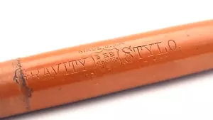 VINTAGE GRAVITY STYLO TINTENSTIFT IN KORALLENROT IN GUTEM ZUSTAND HERGESTELLT IN USA - Bild 1 von 8