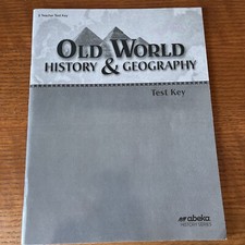 Abeka Old World History and Geography Teacher Test Key Grade 5