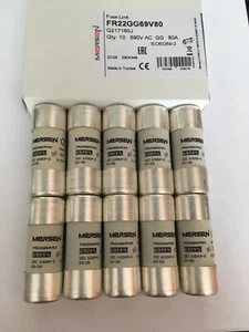 FR22GG69V80 80A Mersen Ferraz Shawmut Q217180 Fuse JPSF765 Qty of 1/5/10 VAT Inv - Picture 1 of 12