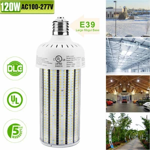 120W LED Corn Light Warehouse Workshop Gym High Bay Lighting Bulbs 5000K 16800LM - Picture 1 of 8