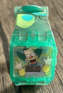 Vintage Simpsons Krusty The Clown Neon Grün Digitaluhr Läuft - Bild 1 von 8
